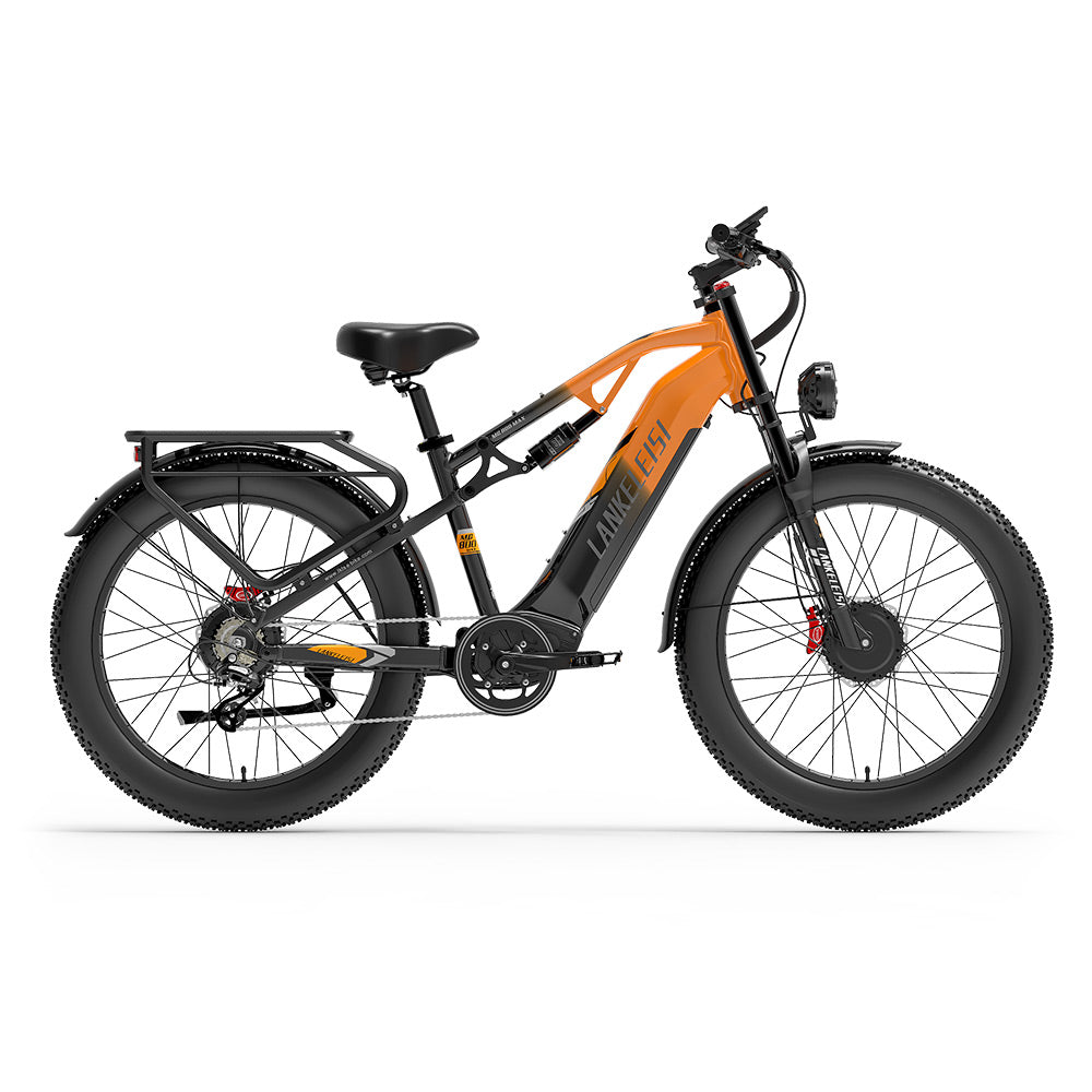 Lankeleisi MG800 MAX 1000W*2 26" Fat Bike Double Moteur E-VTT Batterie Samsung 20Ah E-MTB [Pre-Order]