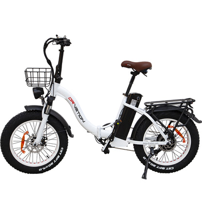 Drvetion CT20 750W 20" Foldable Electric Fat Bike Step-through E-bike