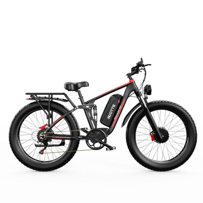 DUOTTS S26 750W*2 26" Doppelmotor Fatbike Elektrofahrrad 960Wh Samsung Akku Fully E-MTB