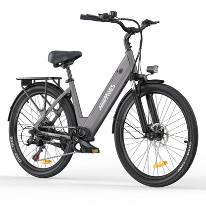 HillMiles MileCity 250W 26" Electric Trekking Bike City 468Wh E-bike with Torque Sensor