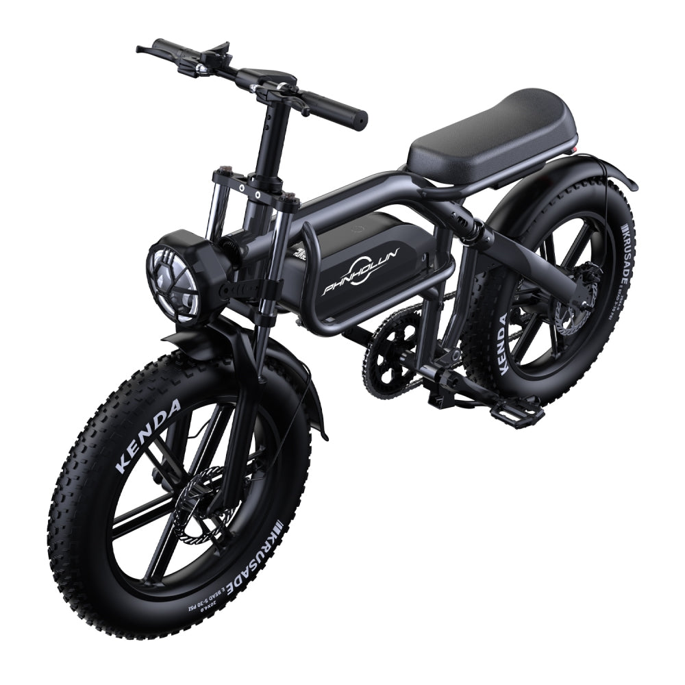 PHNHOLUN C8 1000W 20" Fat Bike Sospensione Completa 960Wh E-Mountain Bike