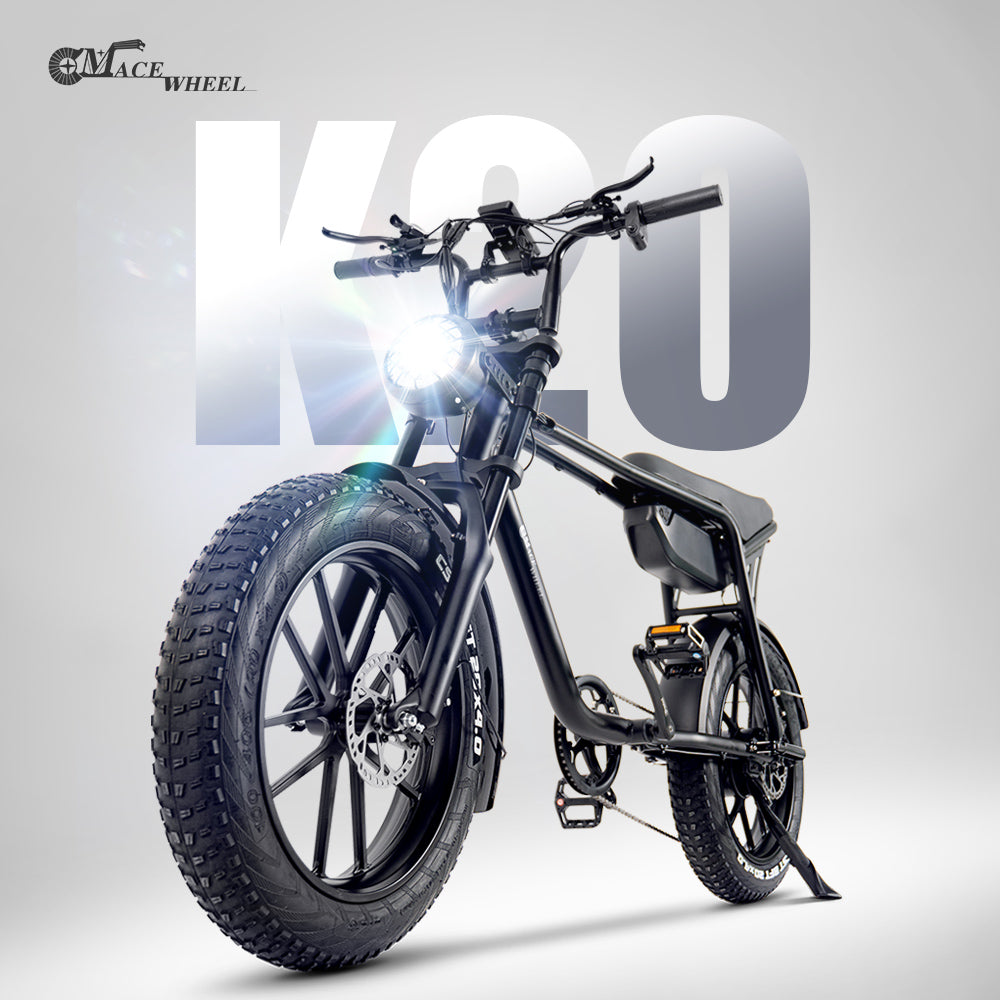 CMACEWHEEL K20 750W 20" Electric Fat Bike 816Wh Moped E-bike