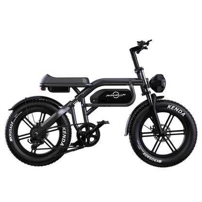 PHNHOLUN C8 1000W 20" Fat Bike Full Suspension 960Wh E-Mountain Bike