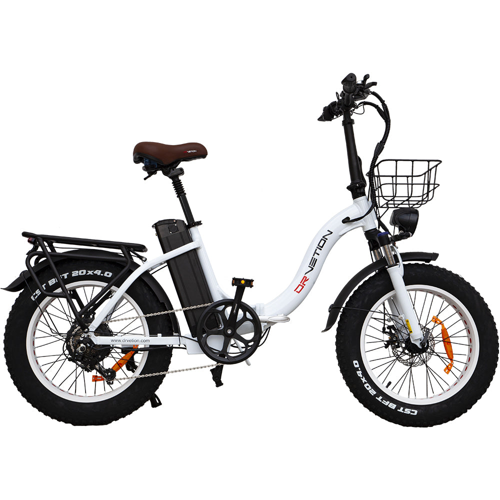 Drvetion CT20 750W 20" Foldable Electric Fat Bike Step-through E-bike