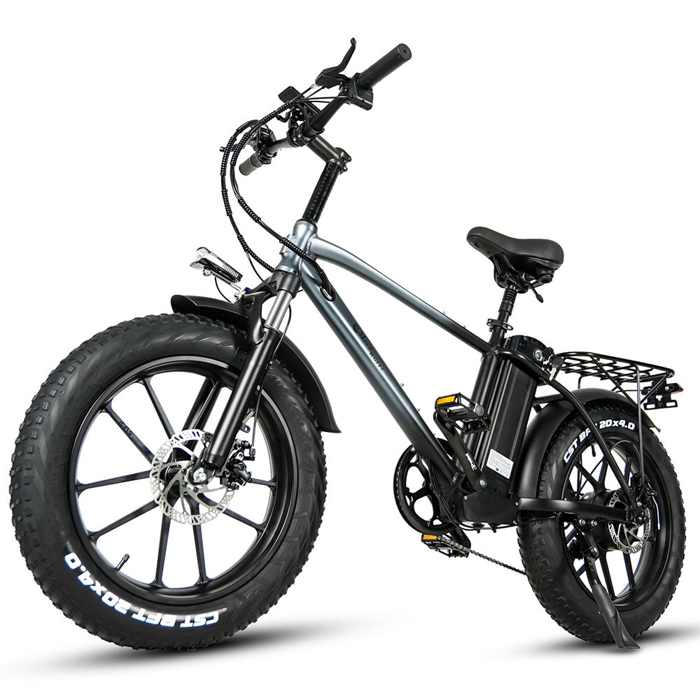 CMACEWHEEL T20 750W 20" Fat Bike Electric Mountain Bike Cargo E-bike 18Ah Battery