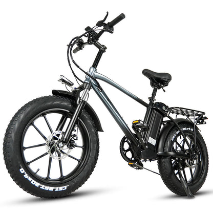 CMACEWHEEL T20 750W 20" Fat Bike Elettrica Mountain Bike Cargo E-bike Batteria 18Ah