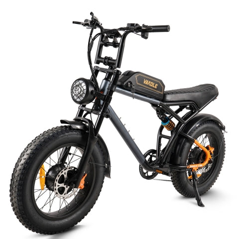 Vakole Q20 750W 20" Fatbike Vollgefedertes E-Mountainbike mit 20Ah Samsung Akku E-MTB