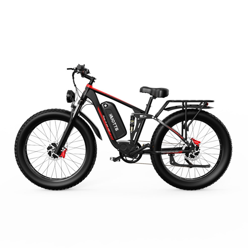 DUOTTS S26 750W * 2 26 "Fat Bike Dual Motor E-Mountainbike EMTB 20Ah Samsung Batterij Batterij