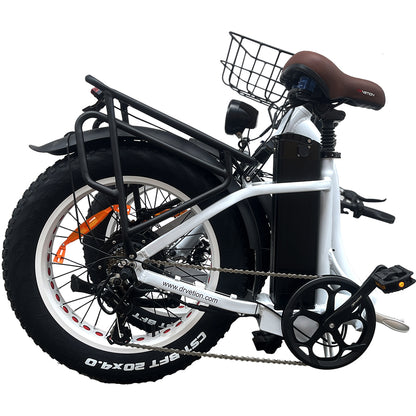 Drvetion CT20 750W 20" Foldable Electric Fat Bike Step-through E-bike