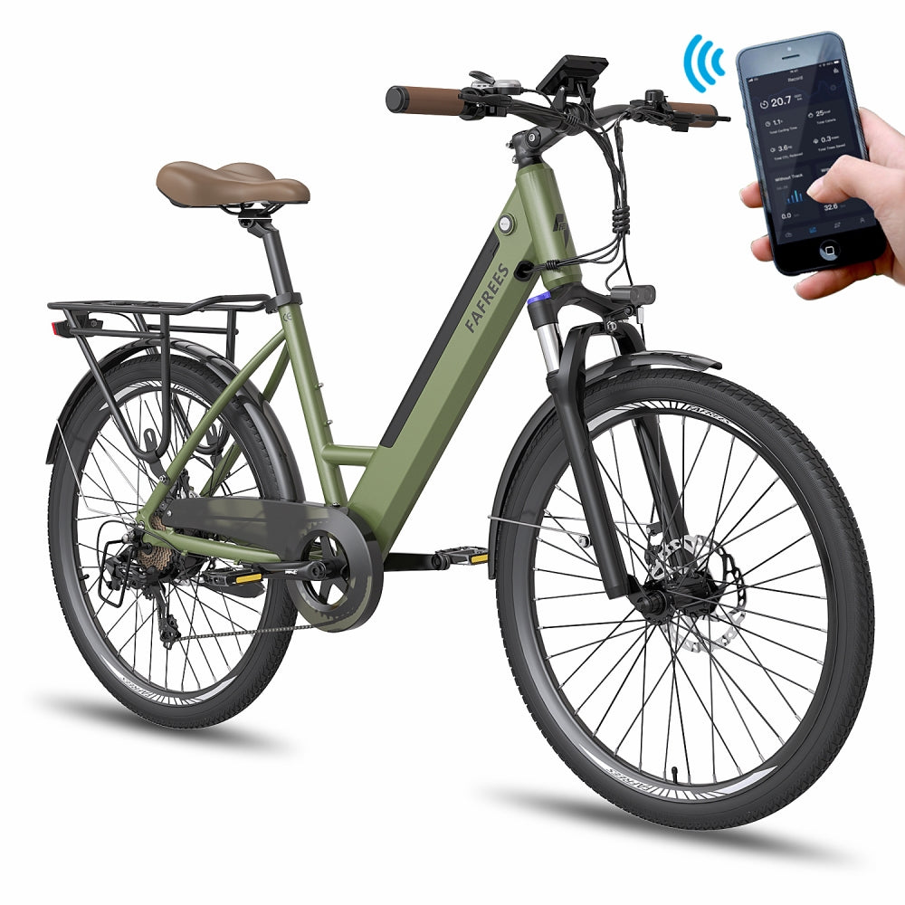 Fafrees F26 Pro 250W 26" Bicicletta elettrica da trekking City E-bike 14,5 Ah Supporto APP