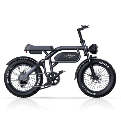 PHNHOLUN C8 1000W 20" Fat Bike Full Suspension 960Wh E-Mountain Bike