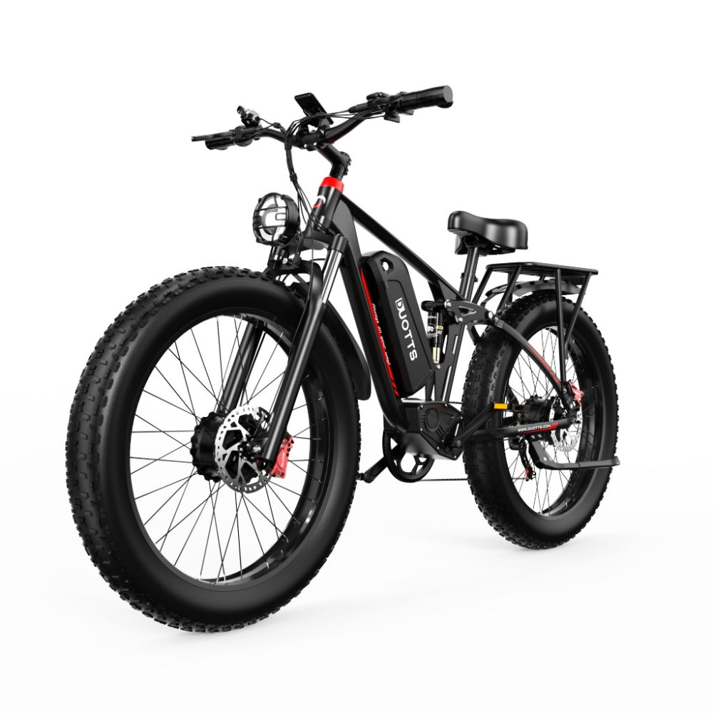 DUOTTS S26 750W * 2 26 "Fat Bike Dual Motor E-Mountainbike EMTB 20Ah Samsung Batterij Batterij