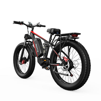 DUOTTS S26 750W*2 26" Dual Motor Electric Fat Bike 960Wh Samsung Battery Full Suspension E-MTB