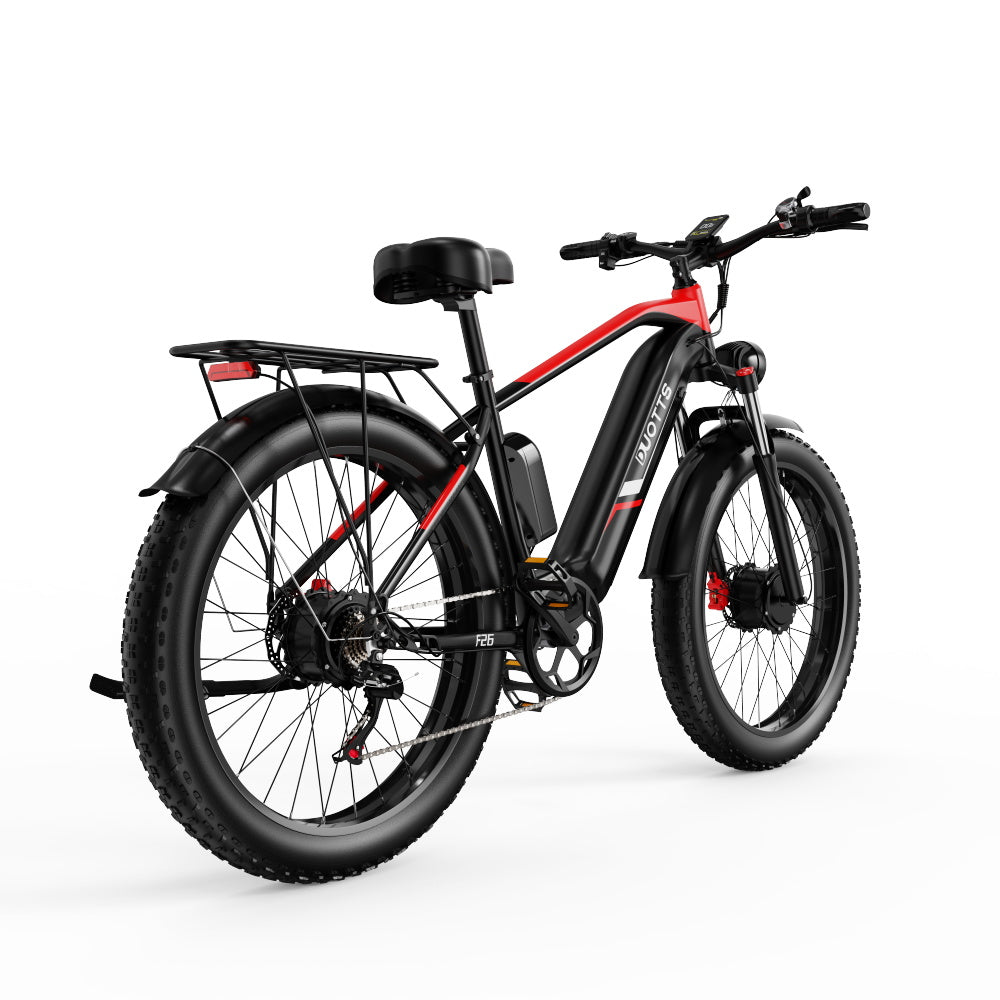 DUOTTS F26 750W*2 26" Double Moteur Fat Bike électrique avec 960Wh Samsung Batterie SUV E-bike