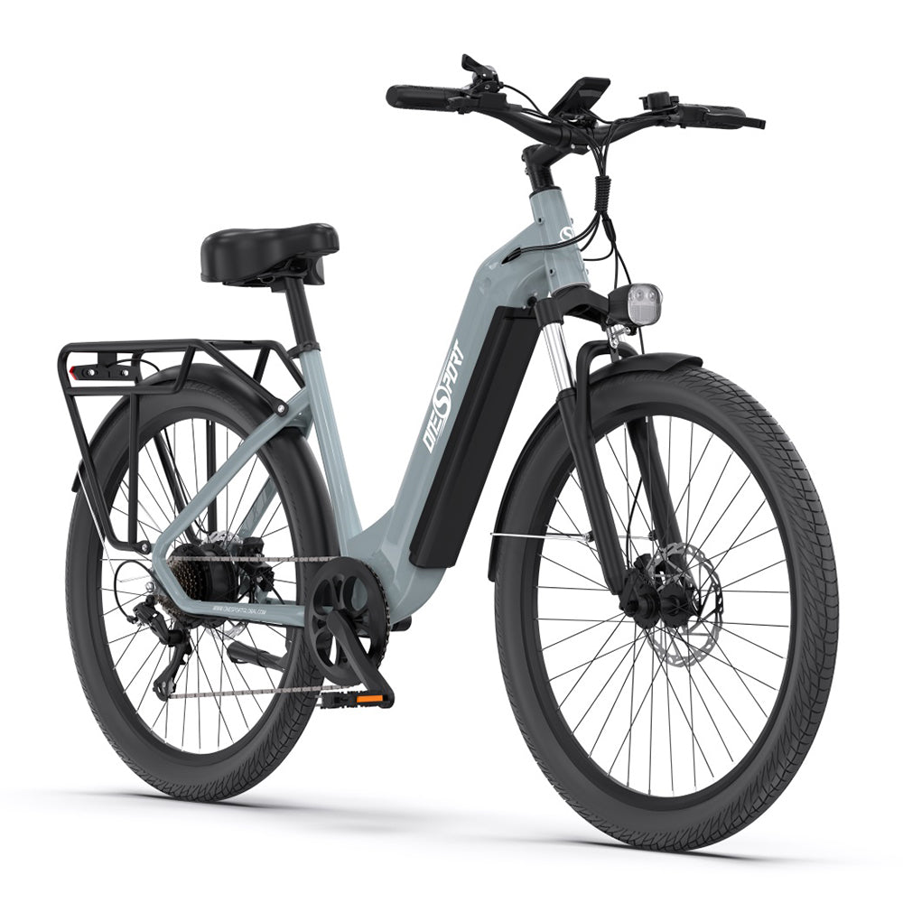 Bici da trekking elettrica OneSport OT05 250W 27,5" con sensore di coppia 655Wh Supporto per bici elettrica da città APP