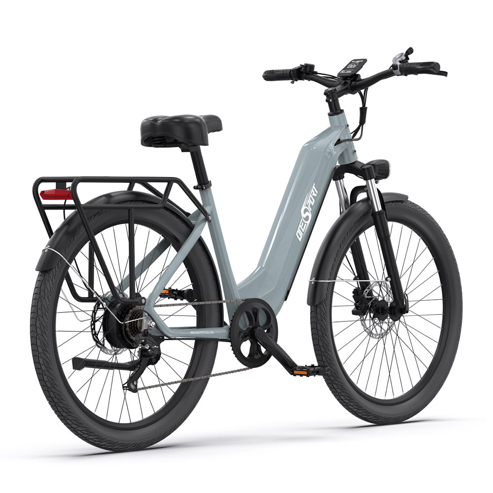 Bici da trekking elettrica OneSport OT05 250W 27,5" con sensore di coppia 655Wh Supporto per bici elettrica da città APP