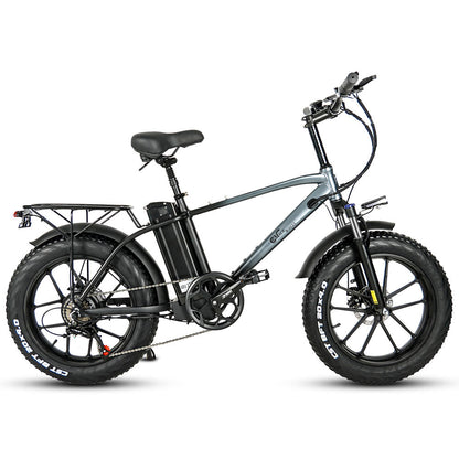 CMACEWHEEL T20 750W 20" Fat Bike Electric Mountain Bike Cargo E-bike 18Ah Battery