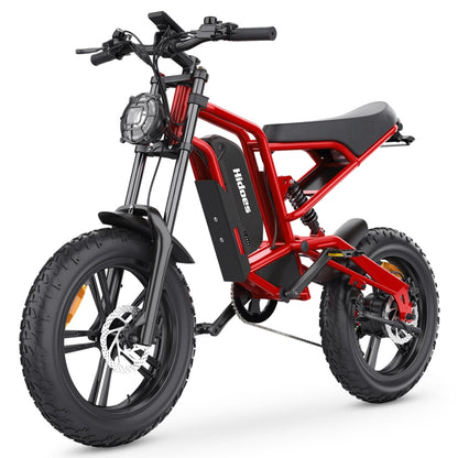 Hidoes B6 1200W 20" Fat Bike Electric Bike 720Wh Moped E-bike