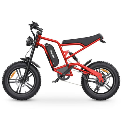 Hidoes B6 1200W 20" Fat Bike Electric Bike 720Wh Moped E-bike