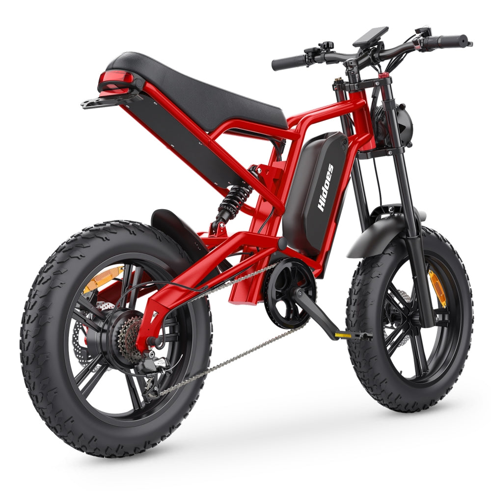 Hidoes B6 Max 1200W 20" Fat Bike Elektrische Fiets 720Wh Moped E-bike