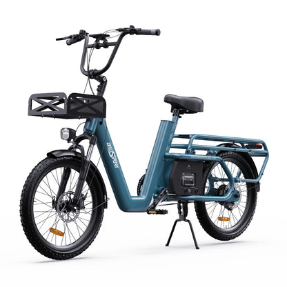 OneSport OT01 650W 20" High-capacity Battery 1296Wh Cargo E-Bike Support APP