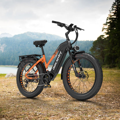 Dukawey DM530 Plus 1000W 26" Fat Bike électrique avec 52V 20Ah Samsung Batterie SUV E-bike