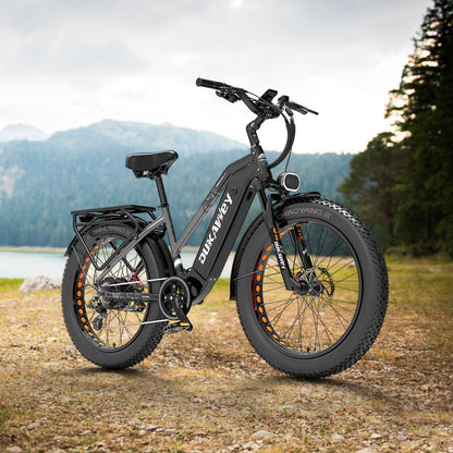 Dukawey DM530 Plus 1000W 26" Fat Bike électrique avec 52V 20Ah Samsung Batterie SUV E-bike