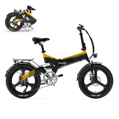 Lankeleisi G650 500W 20" Vélo électrique pliant City E-bike 12.8Ah