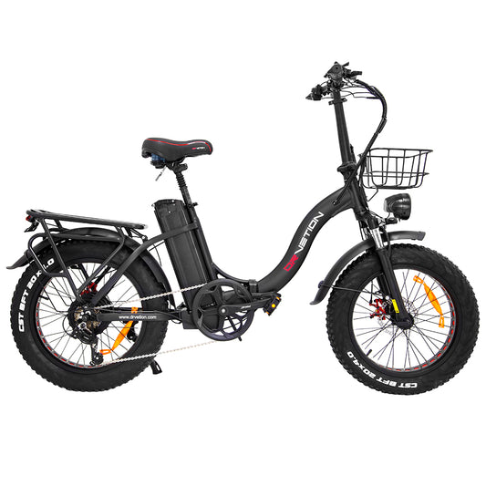 Drvetion CT20 750W 20" Foldable Electric Fat Bike Step-through E-bike