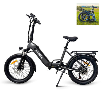 Vakole VT4 250W 20" Opvouwbare Elektrische Fatbike 468Wh Step-through E-bike