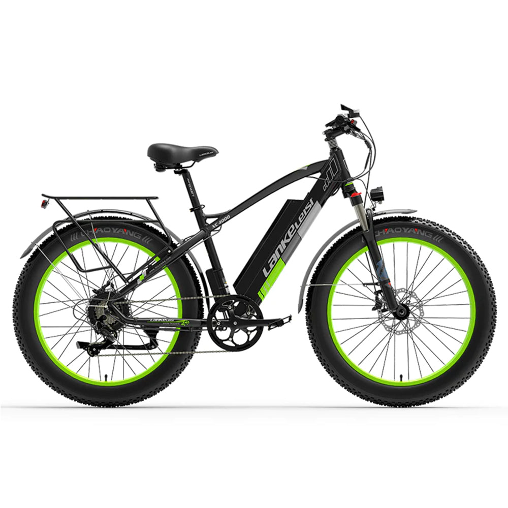 Lankeleisi XC4000 1000W Electric Fat Tire 17.5Ah E Mountain Bike EMTB E-Bike