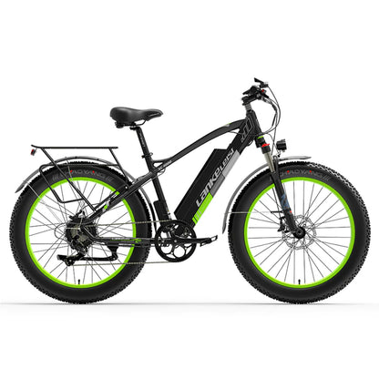 Lankeleisi XC4000 1000W Electric Fat Tire 17.5Ah E Mountain Bike EMTB E-Bike