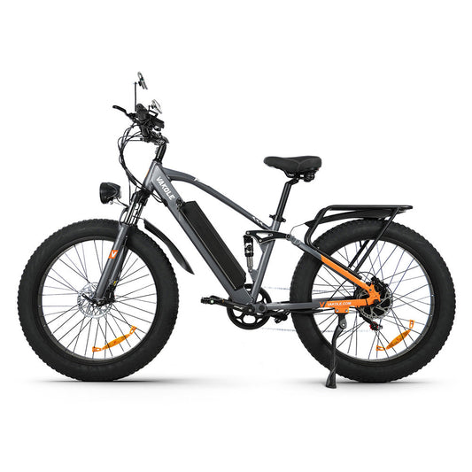 Vakole CO26 26" 750W fatbike volledig geveerde e-mountainbike 48V 15Ah E-MTB