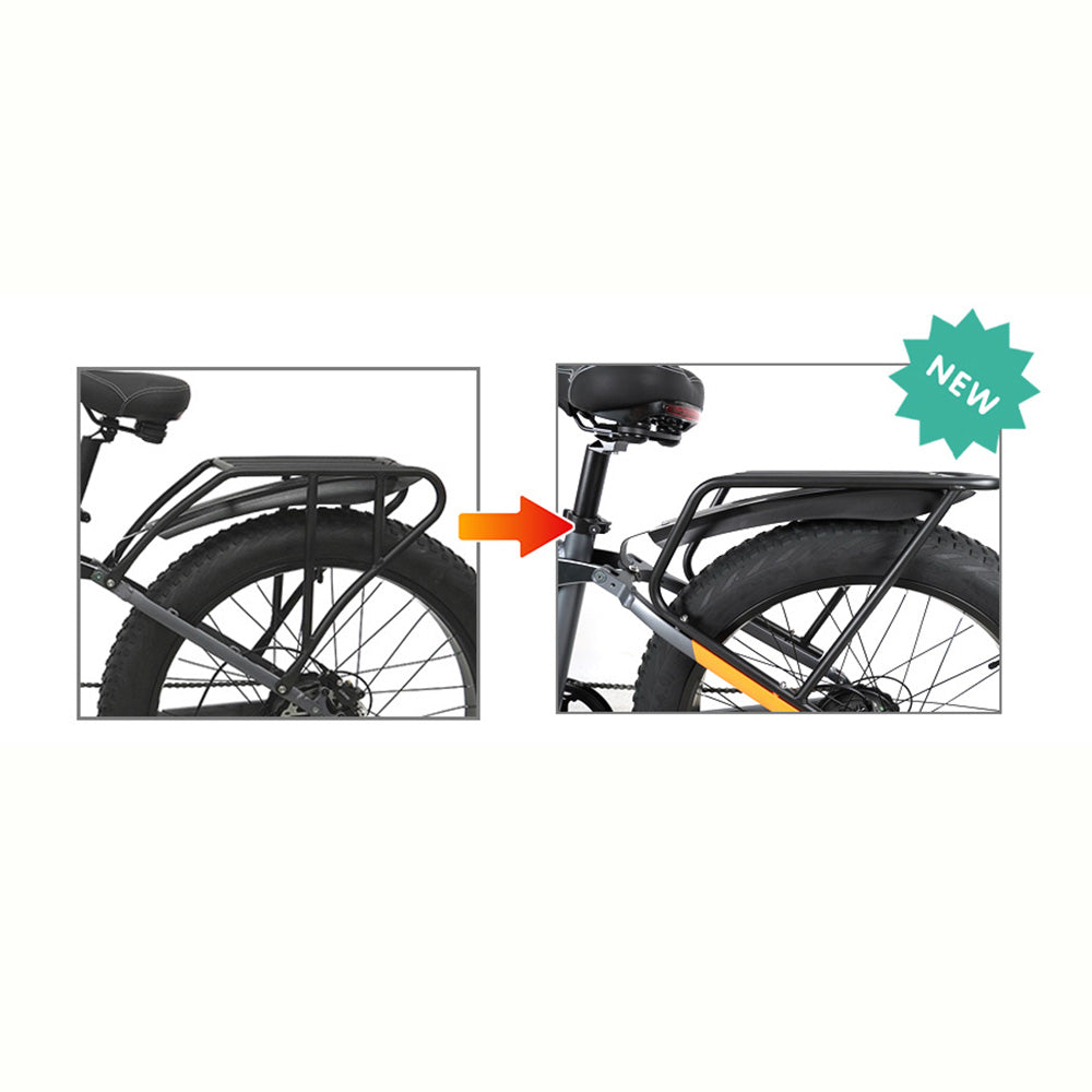 Vakole CO26 26" 750W Fat Bike Bicicletta elettrica da montagna a sospensione completa 48V 15Ah E-MTB