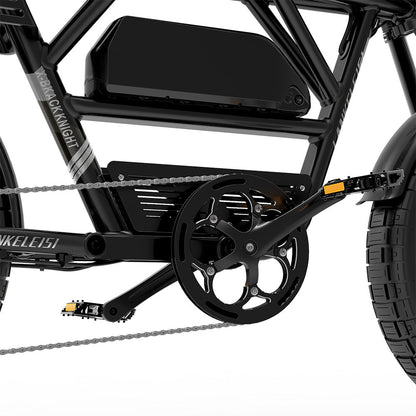 Lankeleisi X-Black Knight 1000W * 2 Dual Motor 20 "Fat Bike Volledig geveerde E-Mountainbike 45Ah Samsung Batterij E-MTB