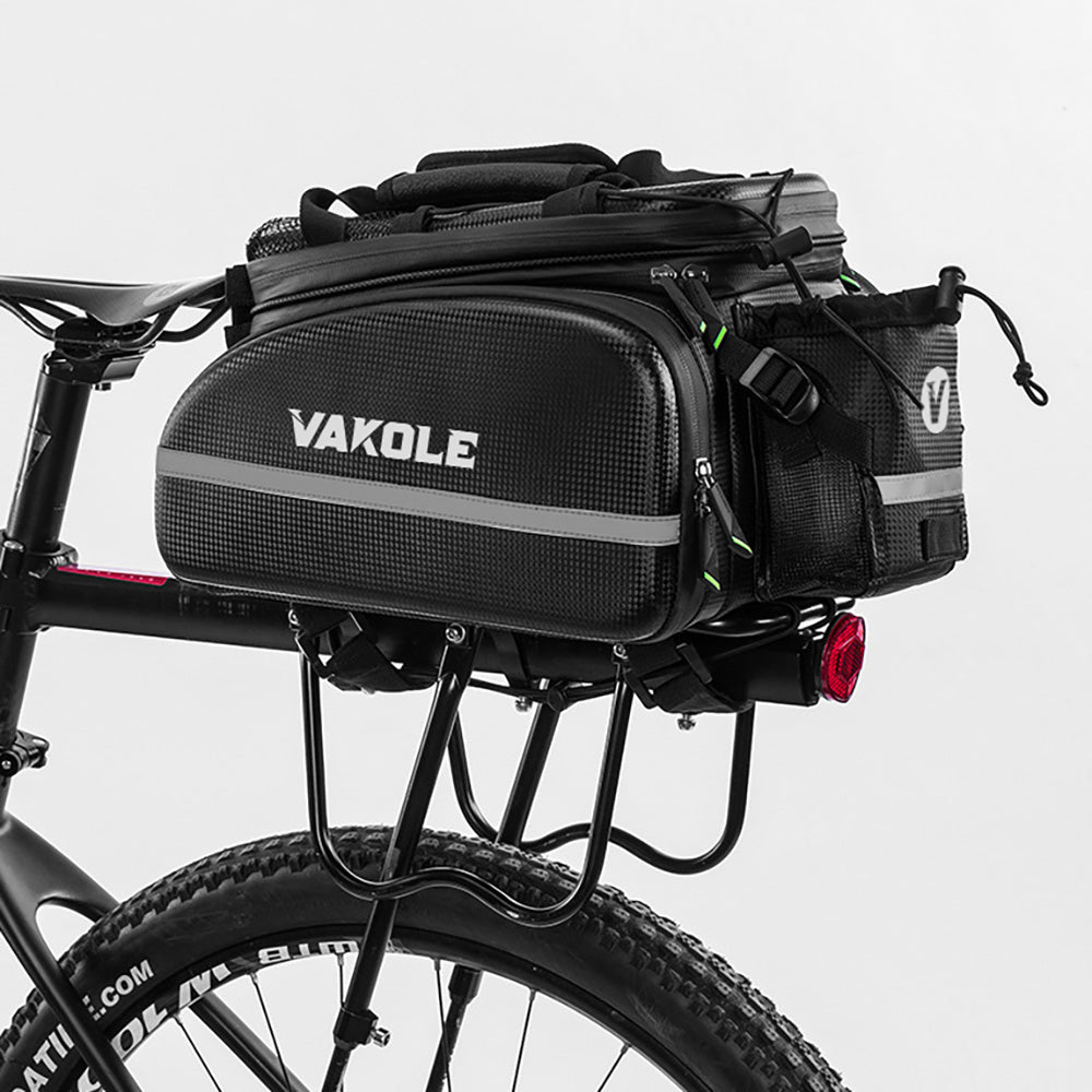 Vakole waterdichte fietsendragertas met grote capaciteit (17-35L)