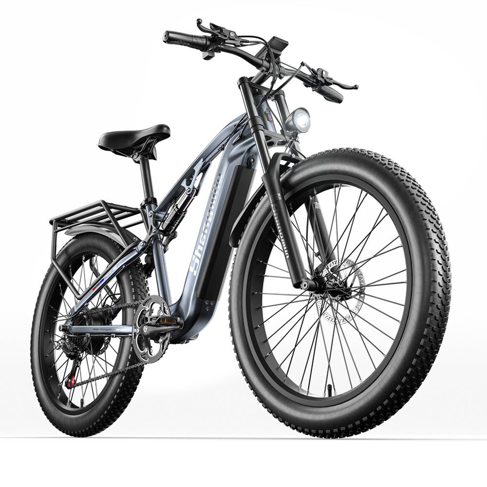 Shengmilo MX05 500W 26" Bafang Motor Fat Bike E-Mountain Bike EMTB 17.5Ah Batteria Samsung