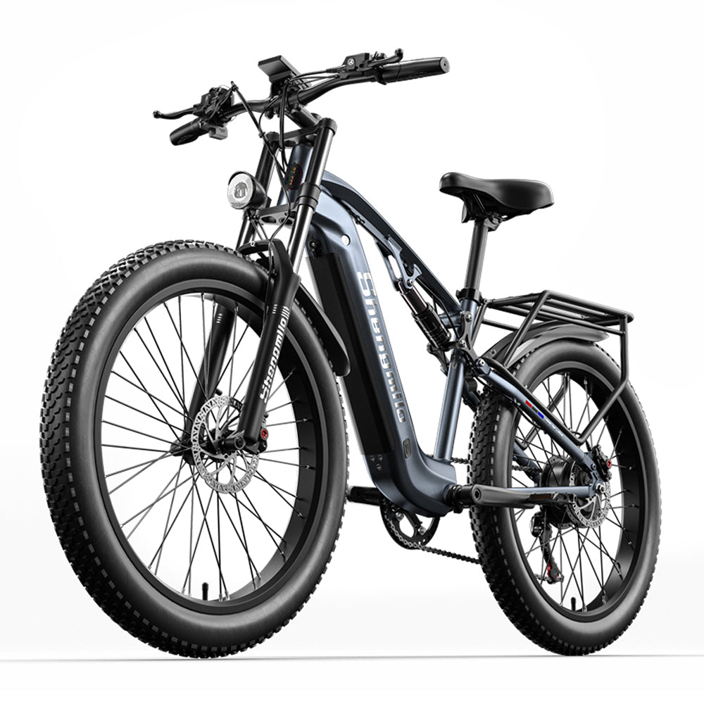 Shengmilo MX05 500W 26" Bafang Motor Fat Bike E-Mountain Bike EMTB 17.5Ah Batteria Samsung