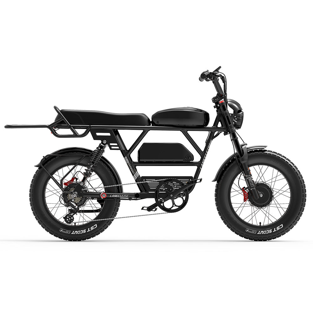 Lankeleisi x-black Knight 1000W * 2 double moteur 20 "Fat Bike suspension complète e-mountain 45Ah batterie Samsung E-MTB