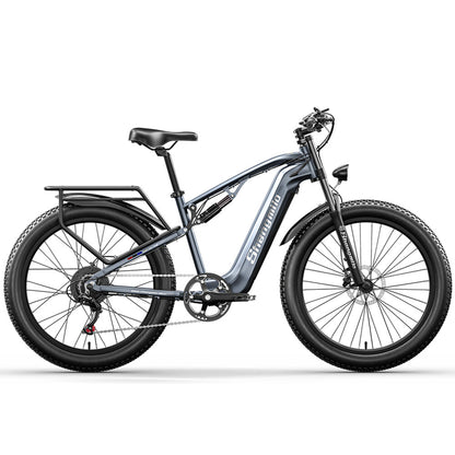 Shengmilo MX05 500W 26" Bafang Motor Fat Bike E-Mountainbike EMTB 17,5Ah Samsung Akku