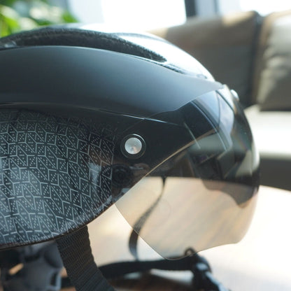 Casco da bicicletta Vakole modellato integralmente con occhiali magnetici