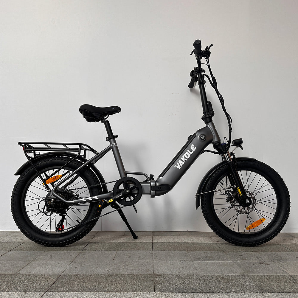 Vakole VT4 250W 20" Pieghevole Fat Bike Elettrica 468Wh Step-through E-bike