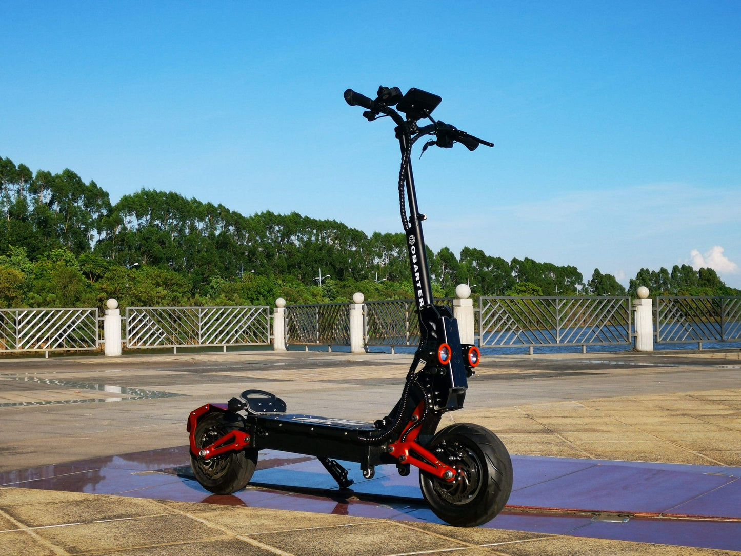 OBARTER D5 12" 2500W*2 Dual Motor Off-road Electric Scooter 48V 35Ah 70km/h 120km - Buybestgear